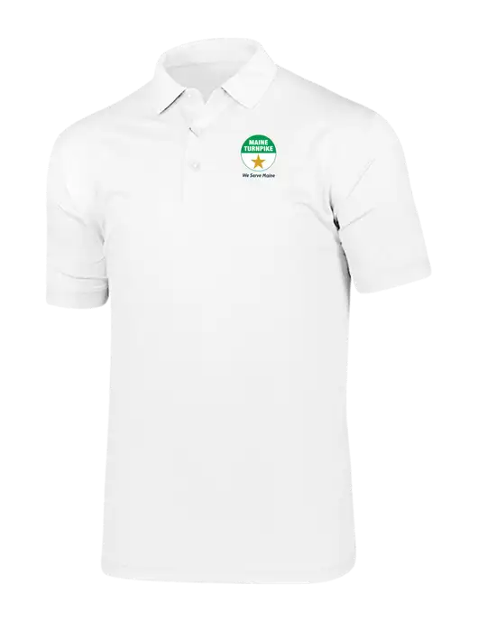 Callaway Vibrant Bright White Ventilated Polo w/MTA Turnpike Logo