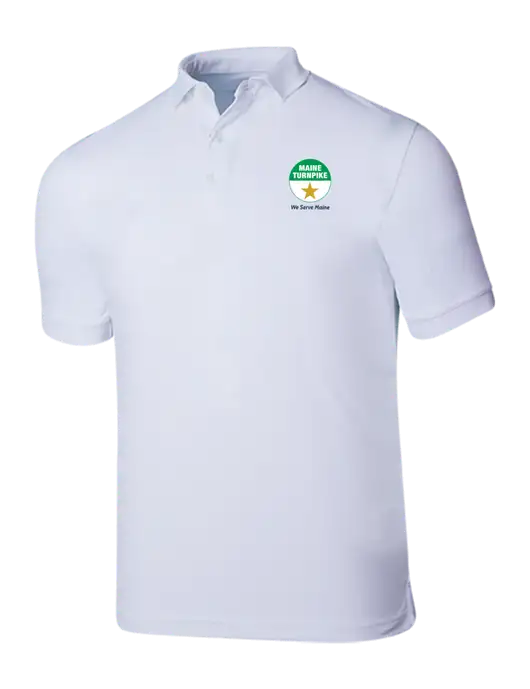 Callaway Ottoman Bright White Polo w/MTA Turnpike Logo