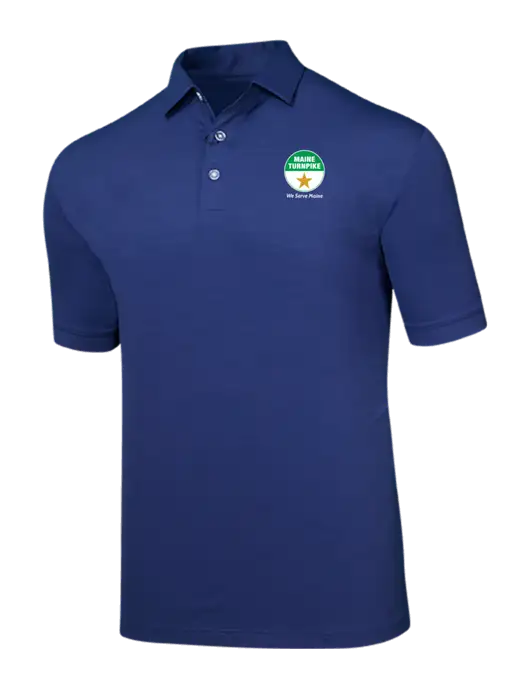 Callaway Navy Fashion Tonal Polo w/MTA Turnpike Logo