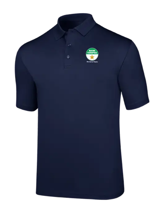 Callaway Opti-Dri Navy Chev Polo w/MTA Turnpike Logo