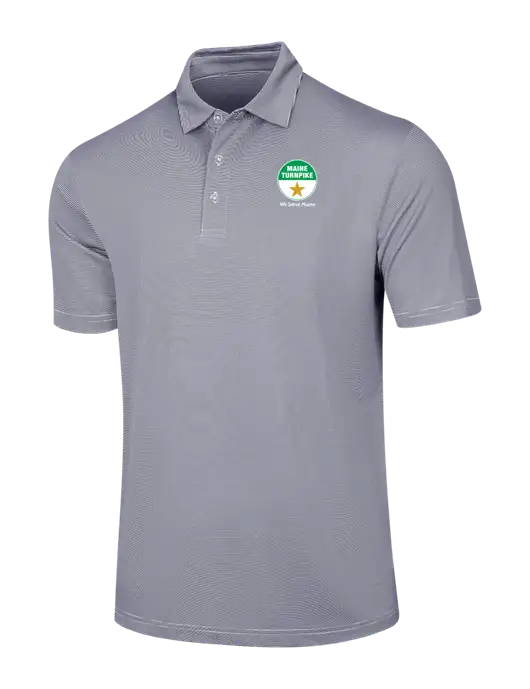 Callaway Navy Fine Line Stripe Polo w/MTA Turnpike Logo