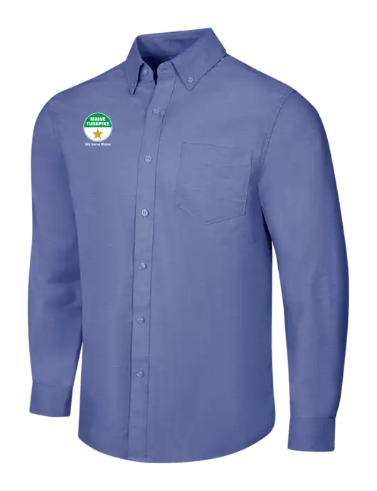 Navy SuperPro Oxford Shirt w/MTA Turnpike Logo
