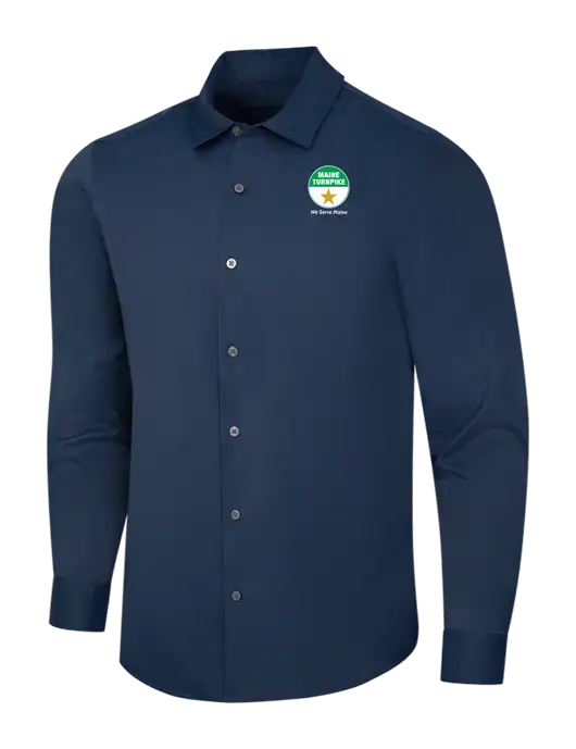 Navy City Stretch Shirt w/MTA Turnpike Logo