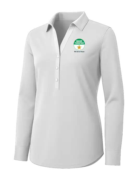 Womens White City Stretch Shirt w/MTA Turnpike Logo