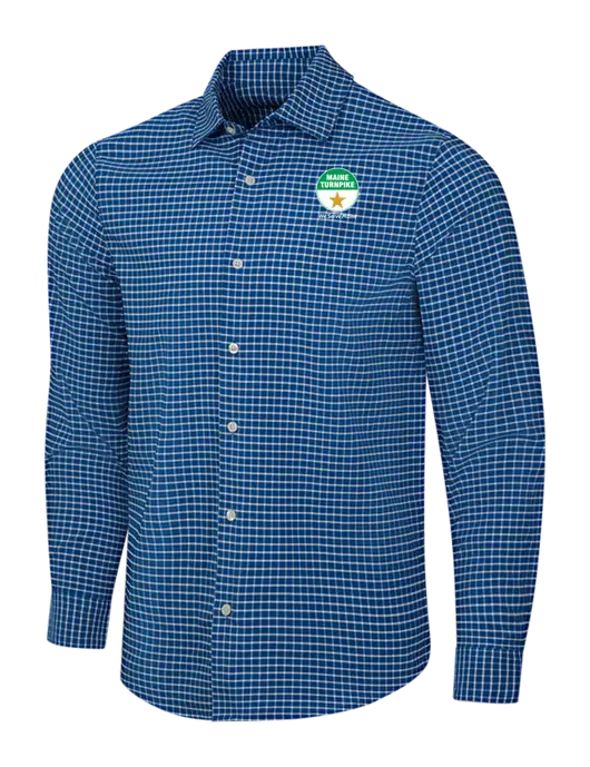 Navy/White City Stretch Shirt w/MTA Turnpike Logo
