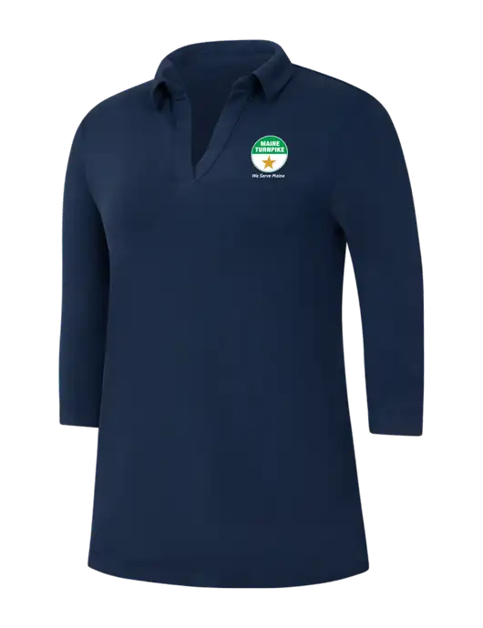 Navy Womens Luxe Knit Tunic w/MTA Turnpike Logo