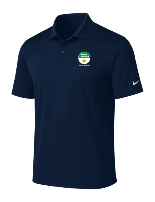 NIKE Navy Victory Solid Polo w/MTA Turnpike Logo