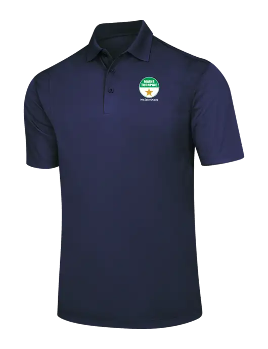 Navy Micropique Sport-Wick Polo w/MTA Turnpike Logo