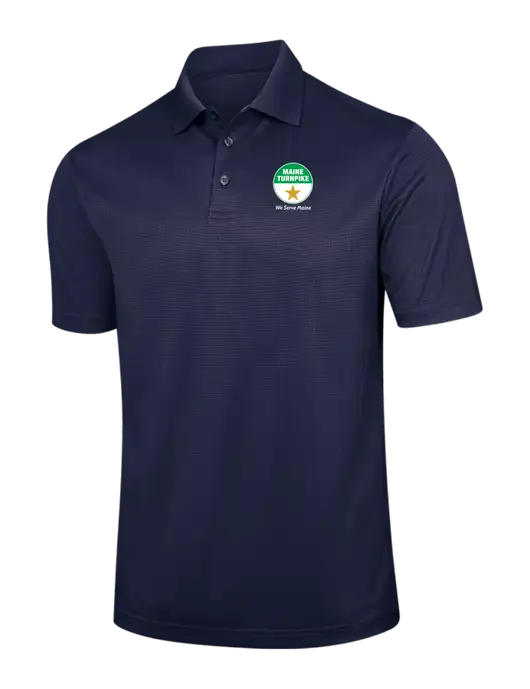 Navy Performance Fine Jacquard Polo w/MTA Turnpike Logo