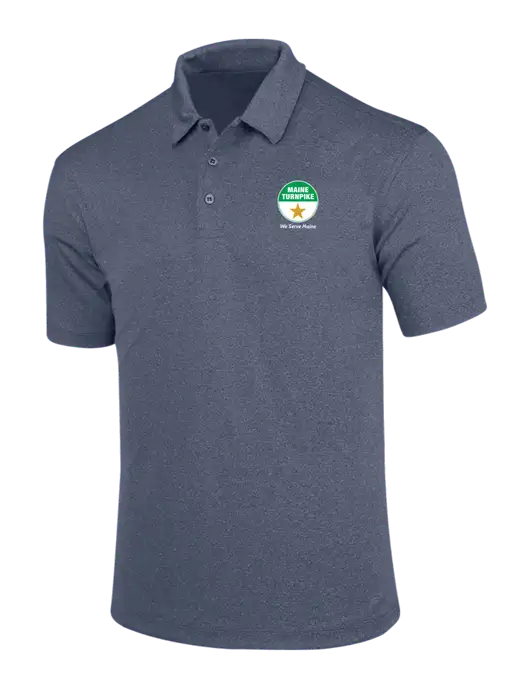 True Navy Trace Heather Polo w/MTA Turnpike Logo