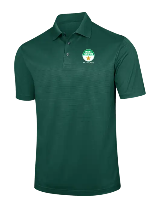 Dark Green Performance Fine Jacquard Polo w/MTA Turnpike Logo