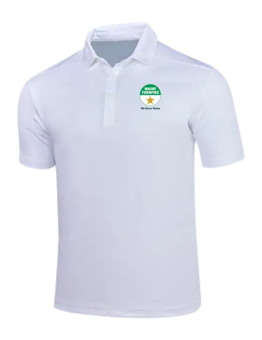 White Posi-UV Pro Polo w/MTA Turnpike Logo