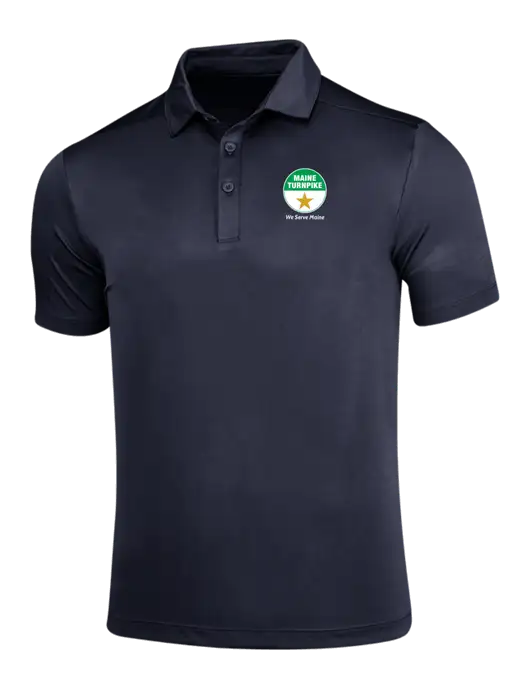 Navy Posi-UV Pro Polo w/MTA Turnpike Logo