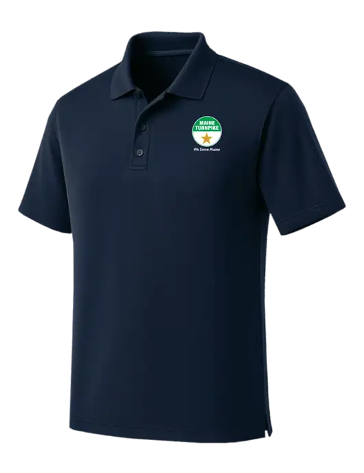 Dark Navy Dry Zone UV Micro Mesh Polo w/MTA Turnpike Logo