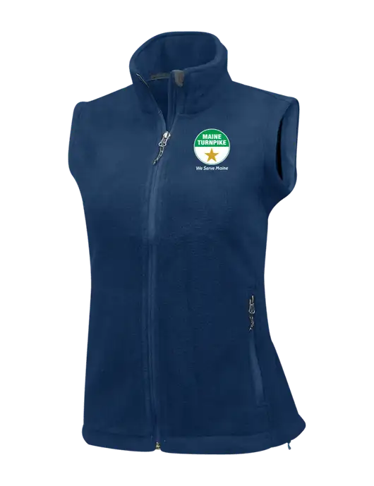 Navy Womens Fleece Vest w/MTA Turnpike Logo