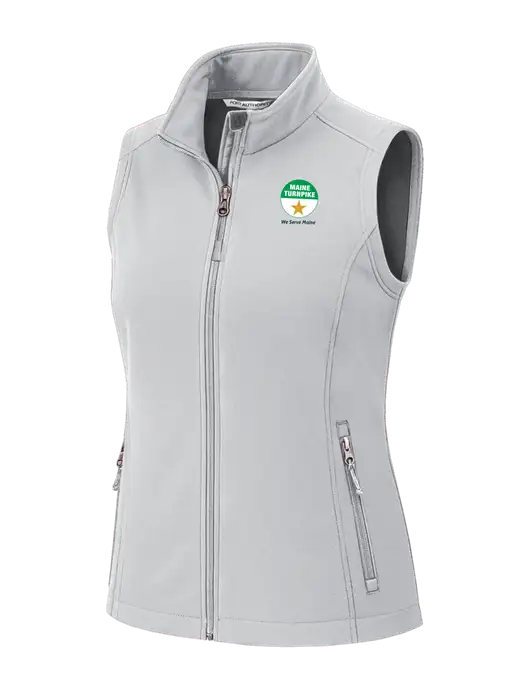 Marshmellow Womens Core Soft Shell Vest w/MTA Turnpike Logo