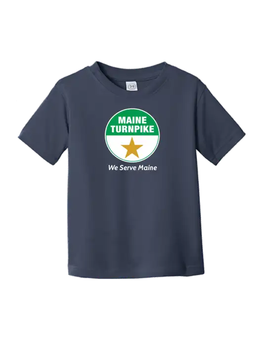 Rabbit Skins Navy Toddler Fine Jersey Tee w/MTA Turnpike Logo