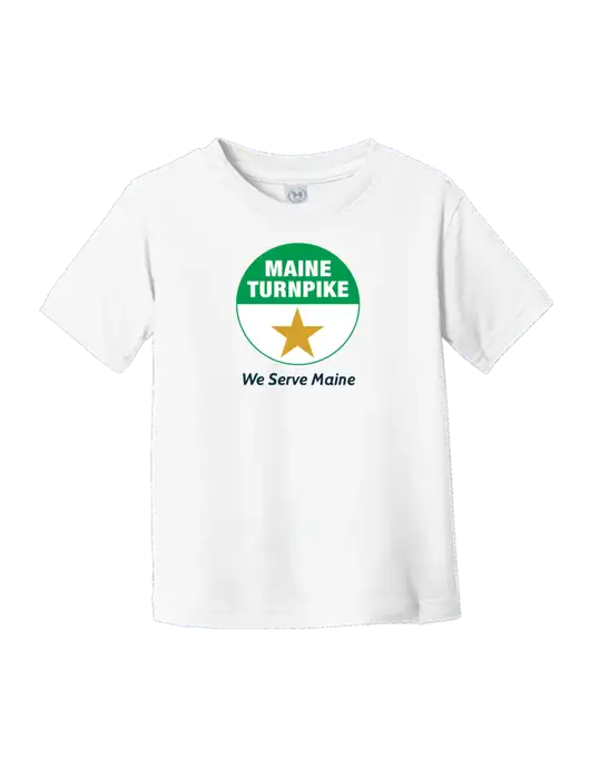 Rabbit Skins White Toddler Fine Jersey Tee w/MTA Turnpike Logo