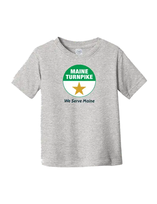 Rabbit Skins Light Grey Heather Toddler Fine Jersey Tee w/MTA Turnpike Logo