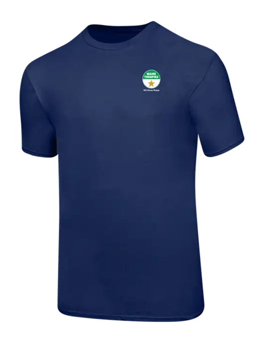 Ring Spun Navy 4.5 oz T-Shirt w/MTA Turnpike Logo