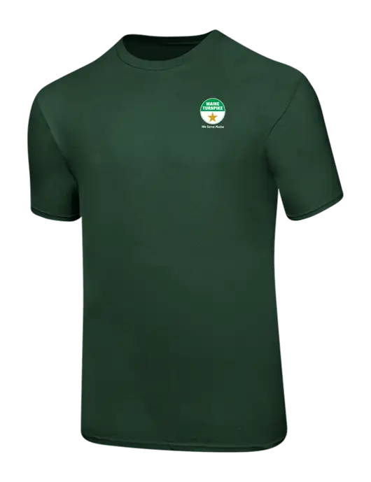 Ring Spun Forest Green 4.5 oz T-Shirt w/MTA Turnpike Logo