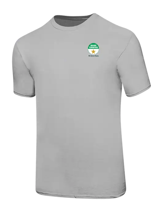 Ring Spun Silver 4.5 oz T-Shirt w/MTA Turnpike Logo