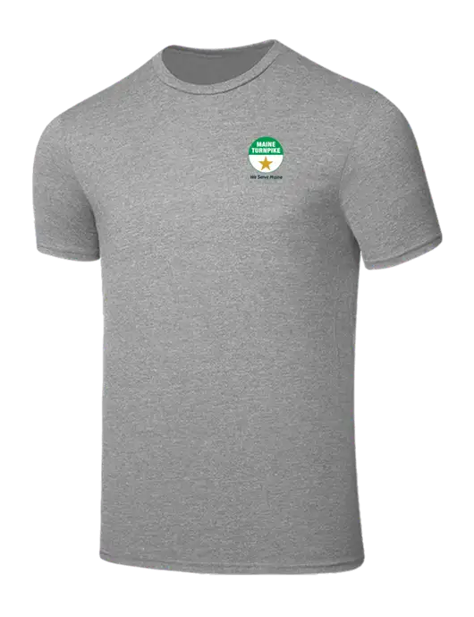 Seriously Soft Light Heather Grey T-Shirt w/MTA Turnpike Logo