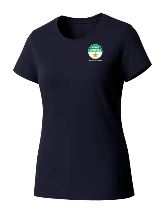 Womens Seriously Soft New Navy T-Shirt w/MTA Turnpike Logo