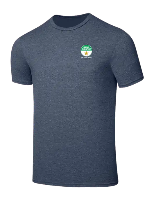 Seriously Soft Heathered Navy T-Shirt w/MTA Turnpike Logo