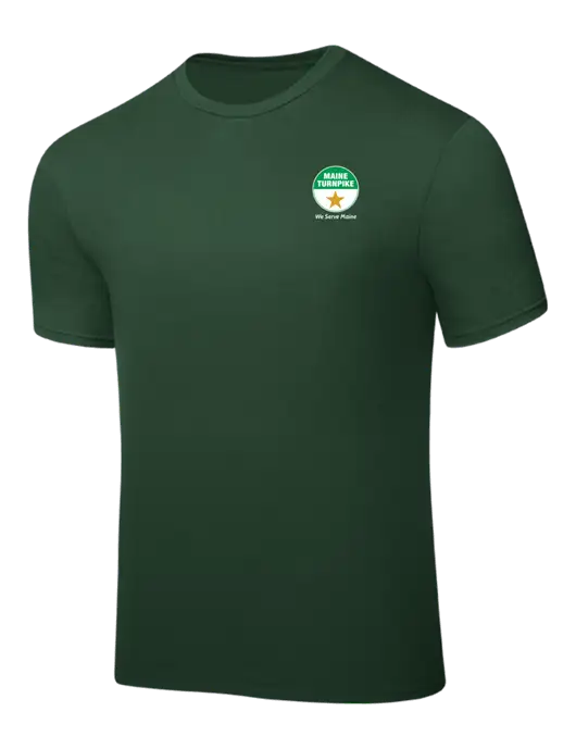 Dark Green PosiCharge Competitor Tee w/MTA Turnpike Logo