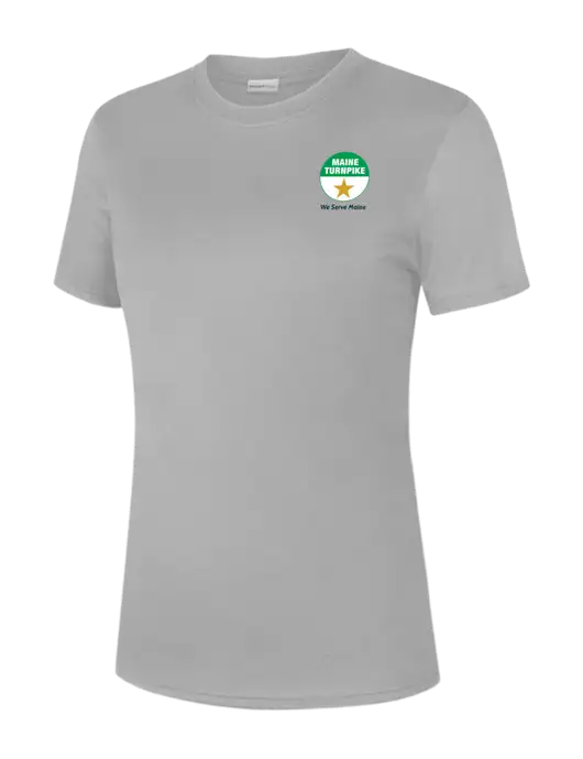  Womens Light Grey PosiCharge Competitor Tee w/MTA Turnpike Logo