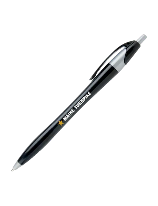 Novella Black/Silver Corporate Pen - Blue Ink w/MTA Turnpike Logo