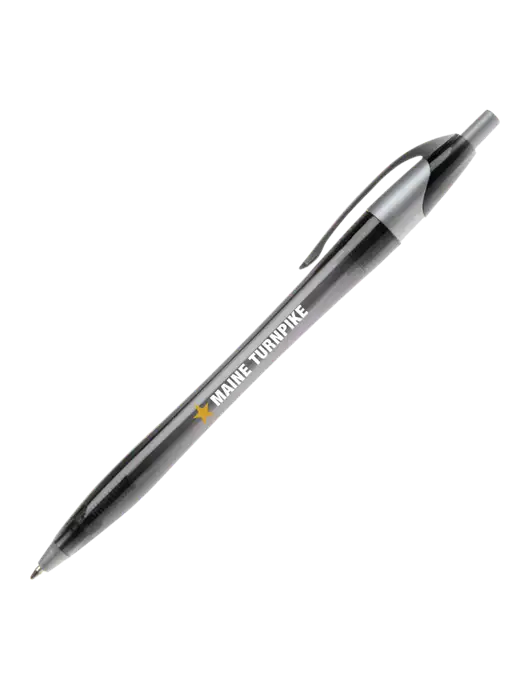 Novella Translucent Black/Silver Jewel Pen - Blue Ink w/MTA Turnpike Logo