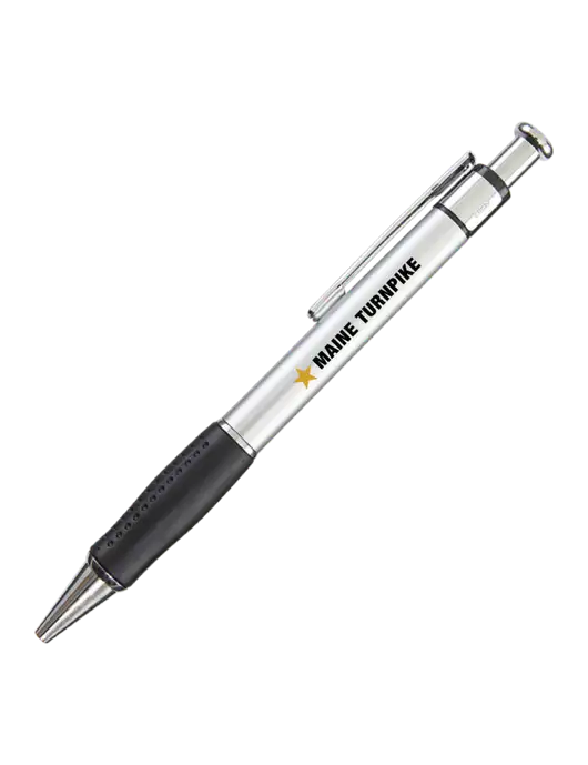 Malta Silver Pen - Black Ink w/MTA Turnpike Logo