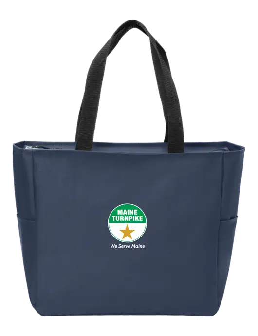 Everyday Navy Zip Tote  w/MTA Turnpike Logo