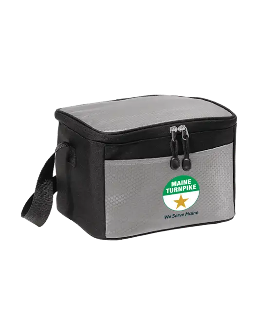 6 Can Grey/Black Cube Cooler w/MTA Turnpike Logo