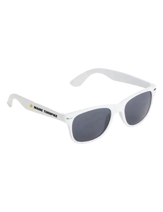 Daytona White Sunglasses w/MTA Turnpike Logo