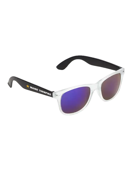 Key West Black Mirrored Sunglasses w/MTA Turnpike Logo