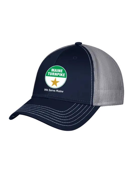 Navy & Grey Mesh Trucker Cap Snap Back w/MTA Turnpike Logo