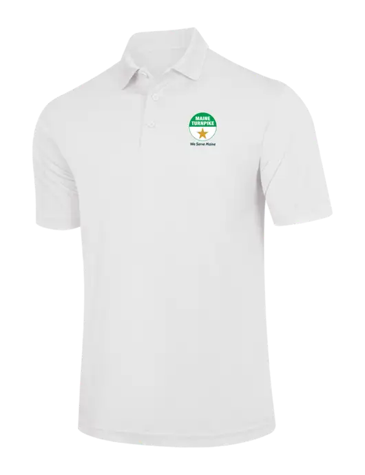 White PosiCharge Competitor Polo w/MTA Turnpike Logo