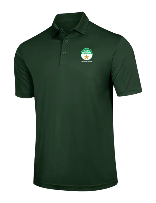 Dark Green PosiCharge Competitor Polo w/MTA Turnpike Logo