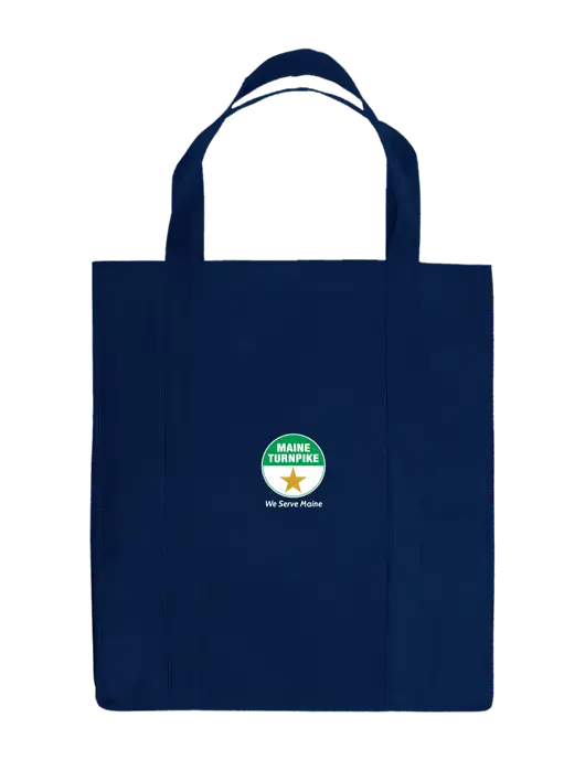 Eco Reusable Jumbo Navy Blue Shopping Bag w/MTA Turnpike Logo
