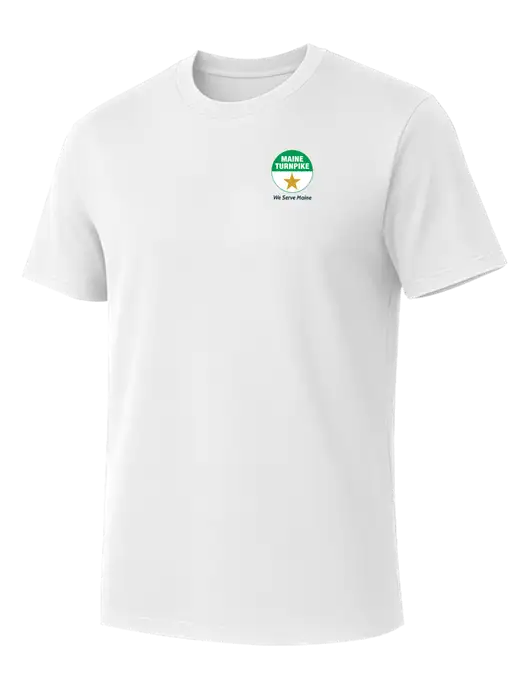 Allmade Bright White Organic Cotton Tee w/MTA Turnpike Logo