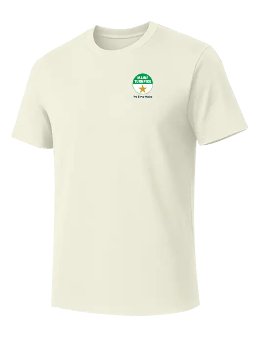 Allmade White Sand Organic Cotton Tee w/MTA Turnpike Logo