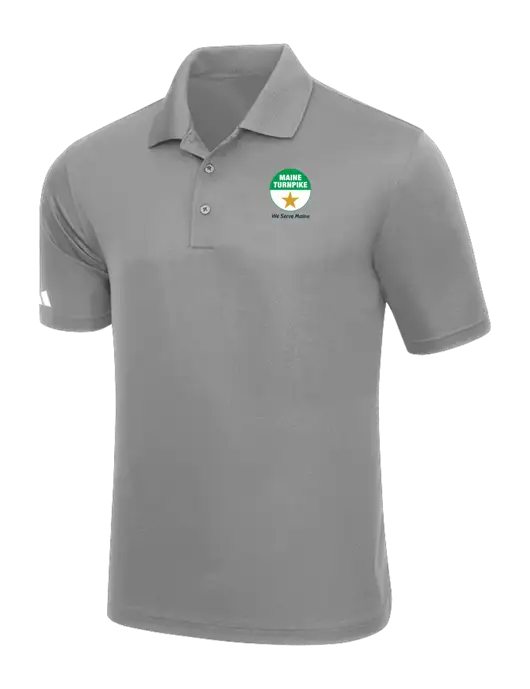 Adidas Light Grey Basic Sport Polo w/MTA Turnpike Logo