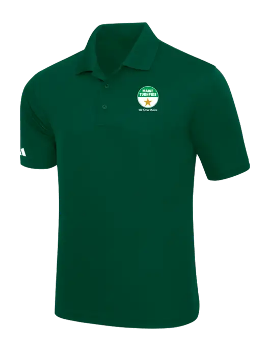 Adidas Dark Green Basic Sport Polo w/MTA Turnpike Logo