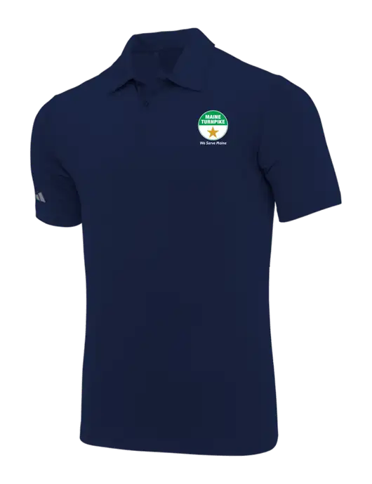 Adidas Navy Blue Ultimate Solid Polo w/MTA Turnpike Logo