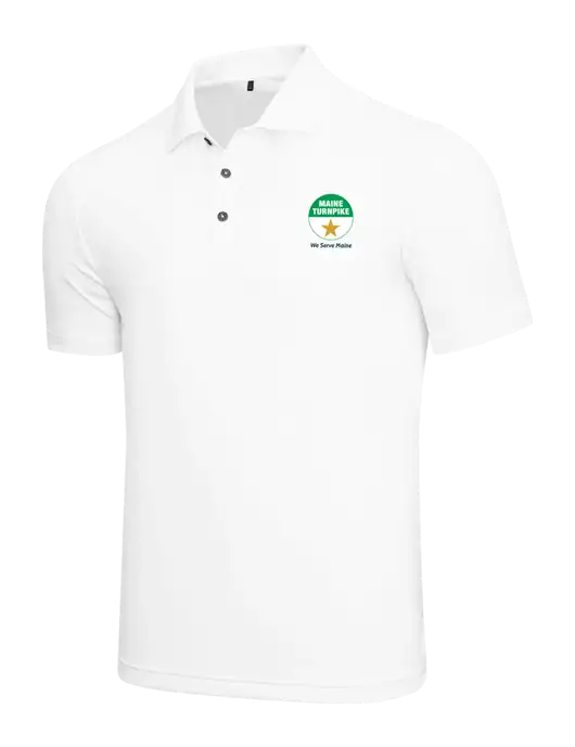 Adidas White  Performance Polo w/MTA Turnpike Logo