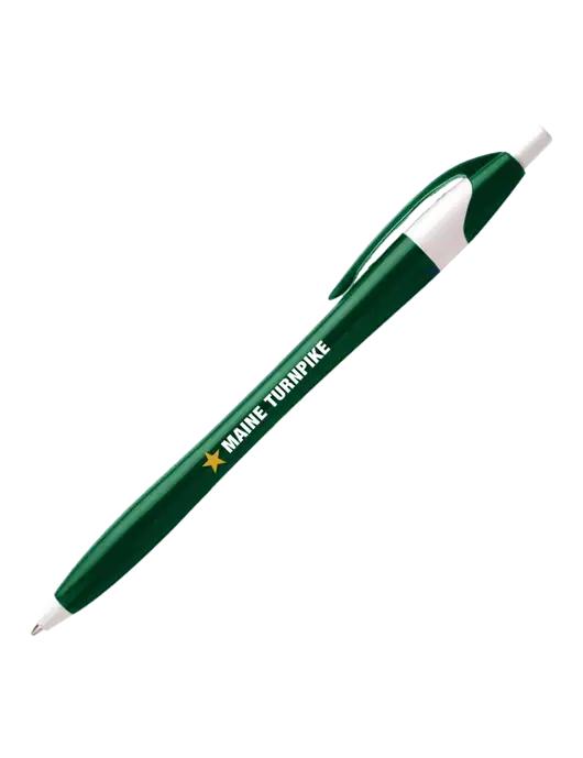Novella Green/White Executive Pen - Blue Ink w/MTA Turnpike Logo