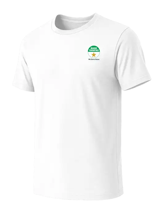 BELLA+CANVAS White Blend CVC Short Sleeve Tee w/MTA Turnpike Logo